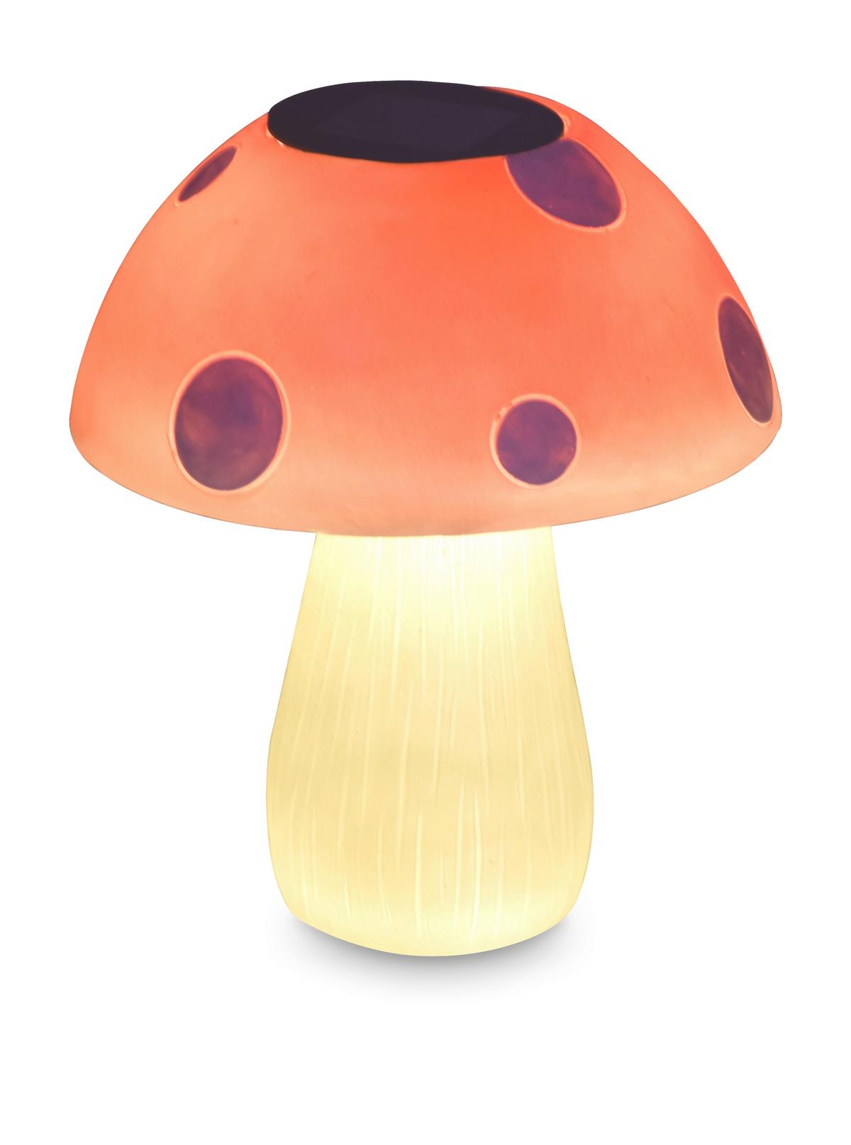 Lampă solară FLIEG - alb/roșu, Modern, plastic (17/17/20cm) - Modern Living