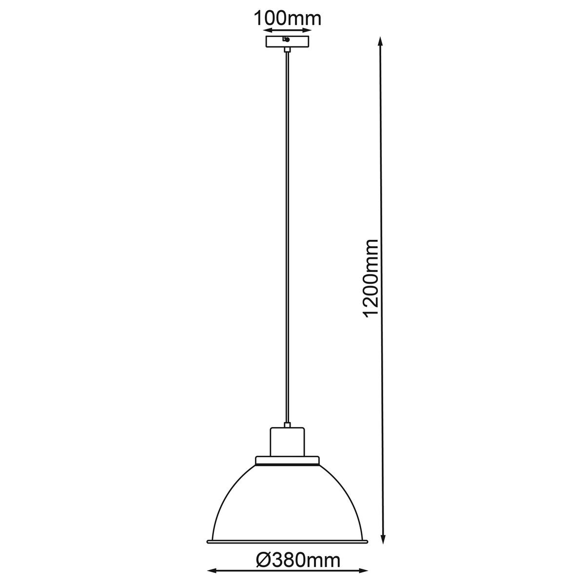 Hängeleuchte Erena Rot max. 60 Watt - Rot, Basics, Holz/Metall (38/120cm) - Brilliant