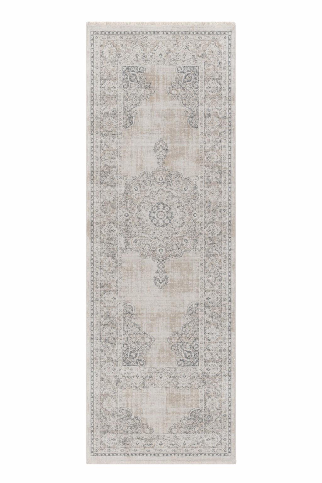 Läufer Milan 125 Grau 80x150 - Grau, Basics, Textil (80/150cm) - Kayoom