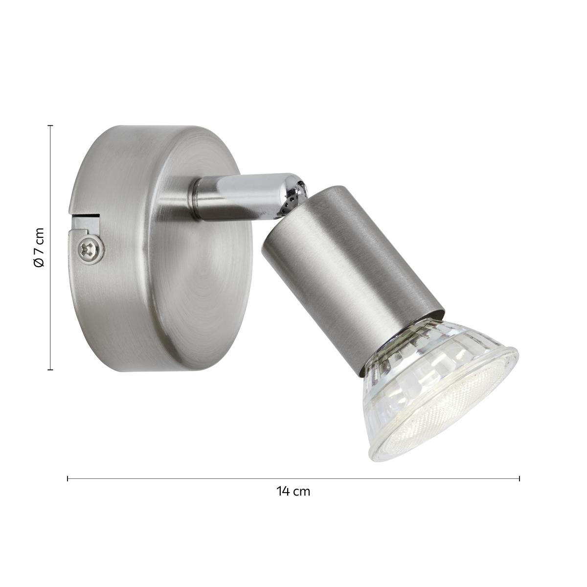 LAMPA REFLEKTOROWA LED FRITZ - Konventionell, metal (14/7cm)
