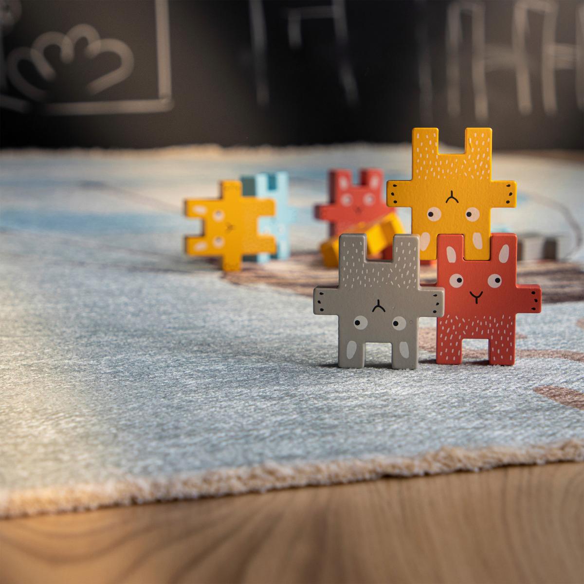 KINDERTEPPICH MY GRETA - Weiss/Grau, Trend, Textil (115/170cm) - Ben'n'jen