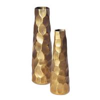 Set Dekorativnih Vaz Goldie, 2 Kos - zlate barve, Design, kovina (15/48,5/15cm) - Livetastic