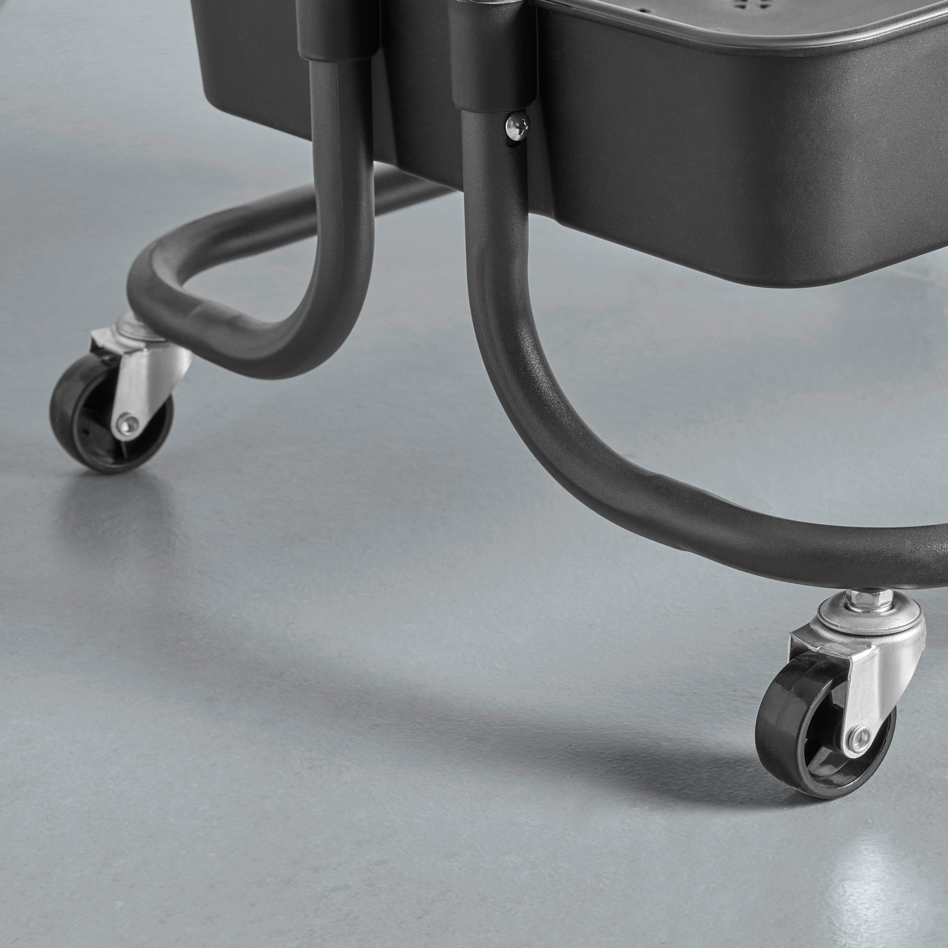 RULLVAGN CARL -SB- - svart, Modern, metall/plast (42/85,5/37cm) - Mömax