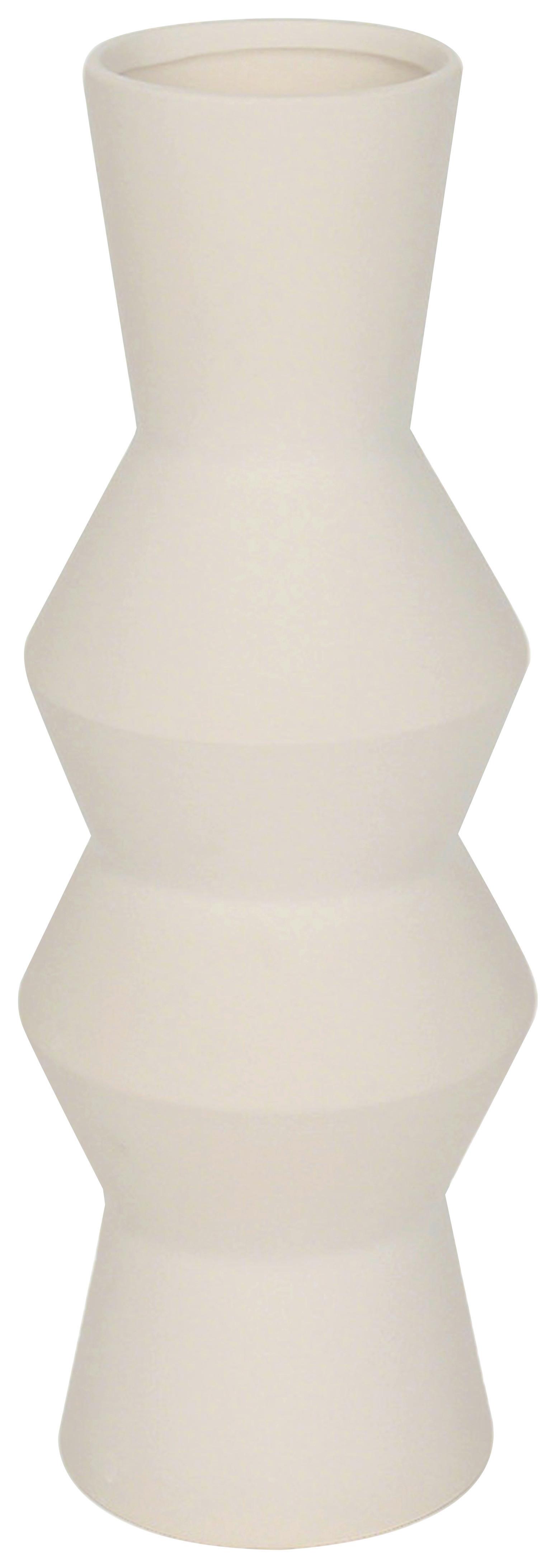 Vase Mell Weiss - Weiss, Lifestyle, Keramik (14,5/40cm) - Mömax