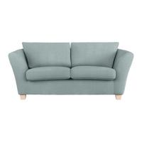 2-Sitzer-Sofa Devado Petrol - Petrol/Naturfarben, Holz/Textil (190/70-85/95cm) - Mömax