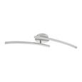 Led Mennyezeti Lámpa Holla - Nikkel/Áttetsző, romantikus/Landhaus, Műanyag/Fém (59/10/10cm) - Modern Living Led Mennyezeti Lámpa Holla - Nikkel/Áttetsző, romantikus/Landhaus, Műanyag/Fém (59/10/10cm) - Modern Living