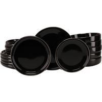 Serviciu de masă Nordic Festive 18/1 - auriu/negru, Basics, ceramică - Creatable