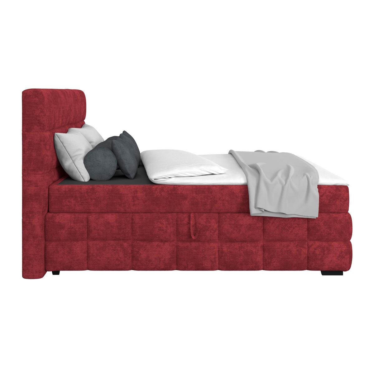 PAT BOX VEGA - verde/roșu burgund, Trend, lemn/textil (160/200cm) - Modern Living