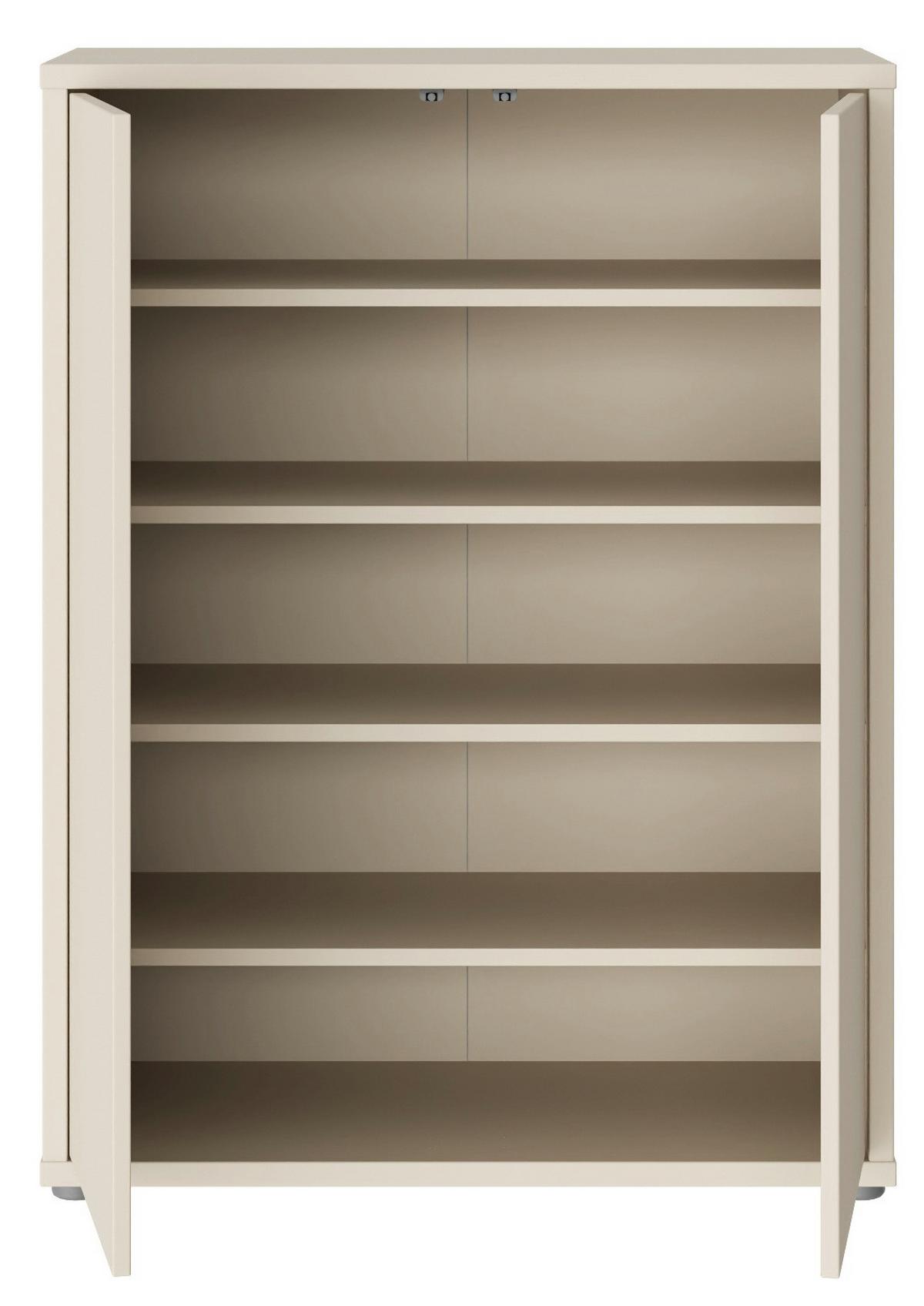 Dulap pentru pantofi ALICE SPRINGS - nisipiu, Modern, material pe bază de lemn (74,5/99,1/34,9cm) - Modern Living