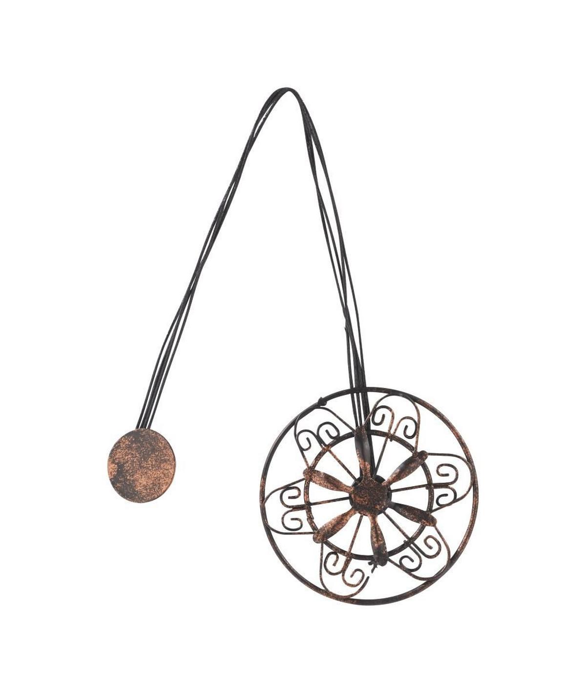 Cordoane pentru draperii Antik - maro/alb, metal (8/30cm) - Modern Living