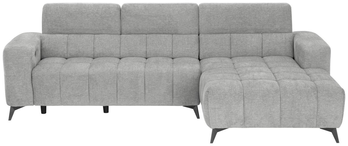 Sarokkanapé Melbourne - szürke, Modern, textil/fa (285/182cm) - Based