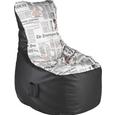 Sitzsack Schwarz - Schwarz/Weiß, KONVENTIONELL, Textil (85/100/85cm) - Modern Living Sitzsack Schwarz - Schwarz/Weiß, KONVENTIONELL, Textil (85/100/85cm) - Modern Living