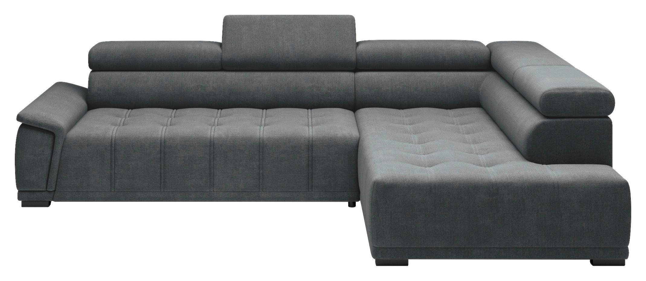 Kutna Garnitura Gremio - crna/antracit, Moderno, tekstil/plastika (283/106cm) - Modern Living