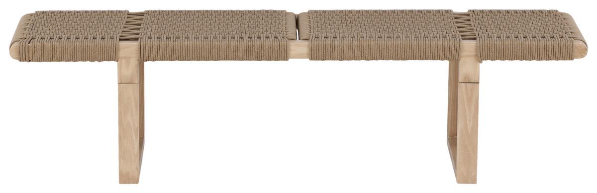 Sitzbank Ängön ca. 140x36x46 cm Braun - Hellbraun, Design, Holz/Metall (140/36/46cm) - Livetastic