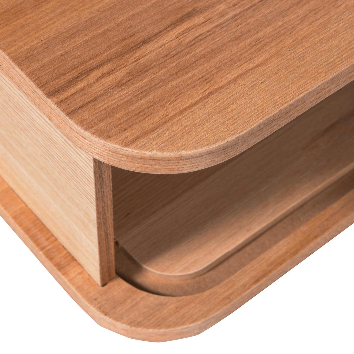 Nachttisch Jena Holz - Naturfarben, Design, Holz (40/30/15cm) - Livetastic