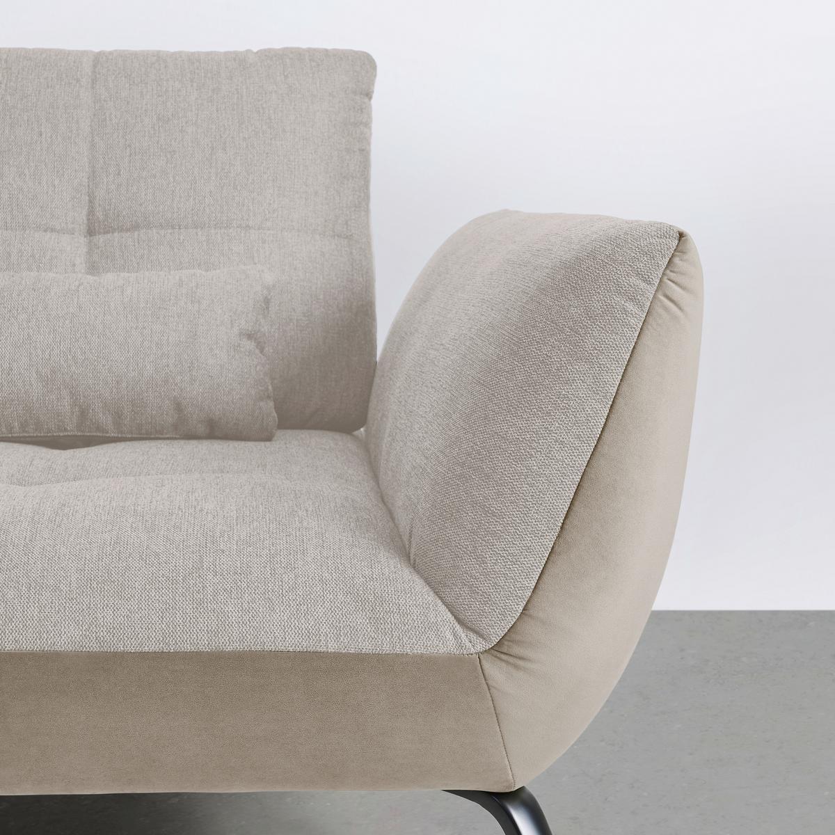 Wohnlandschaft Trendy Sandfarben/Beige - Sandfarben/Beige, MODERN, Holzwerkstoff/Textil (250/93/310cm) - Premium Living