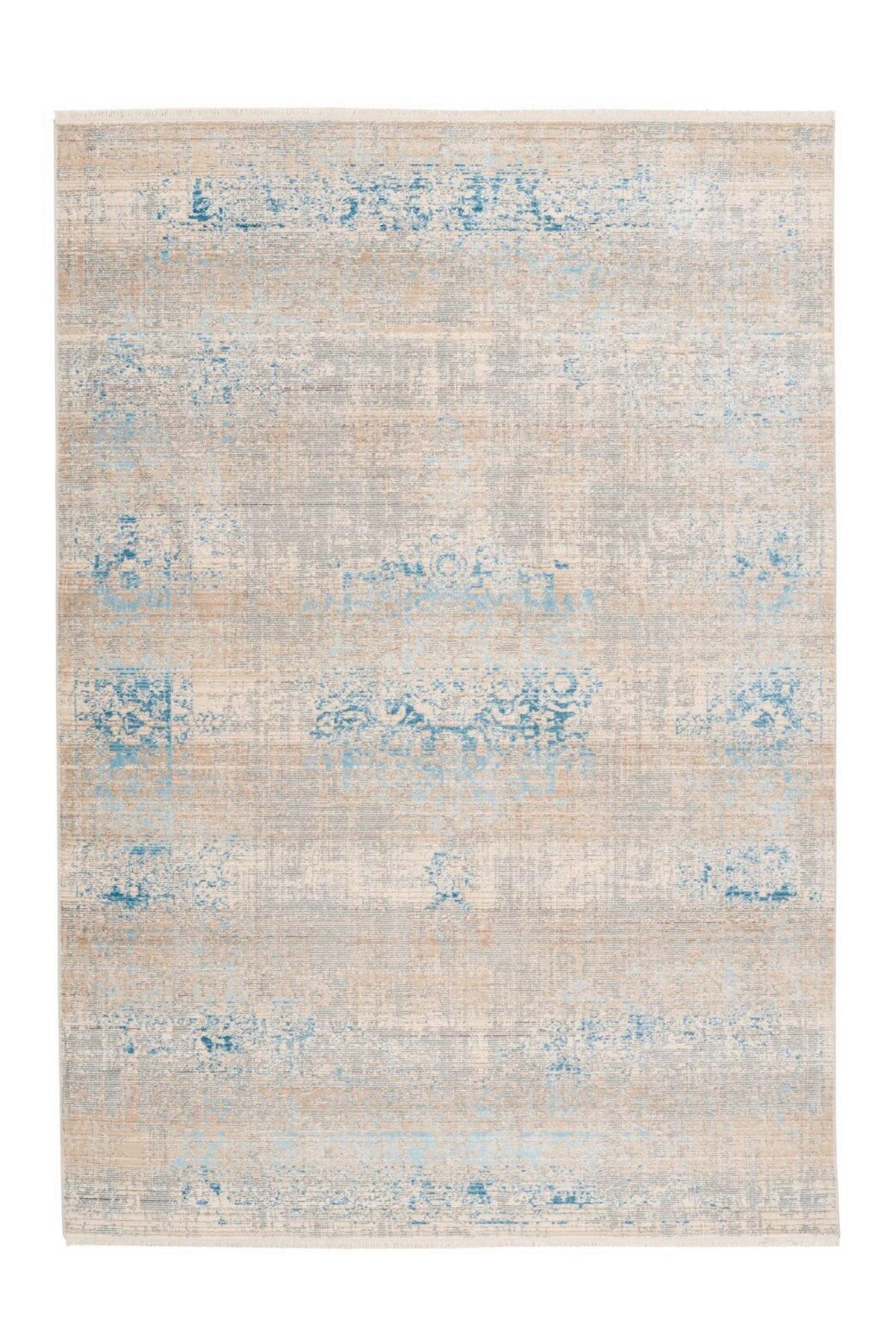 WEBTEPPICH BAROQUE 300 GRAU/TÜRK 160X230 - Türkis/Grau, Basics, Textil (160/230cm) - Kayoom