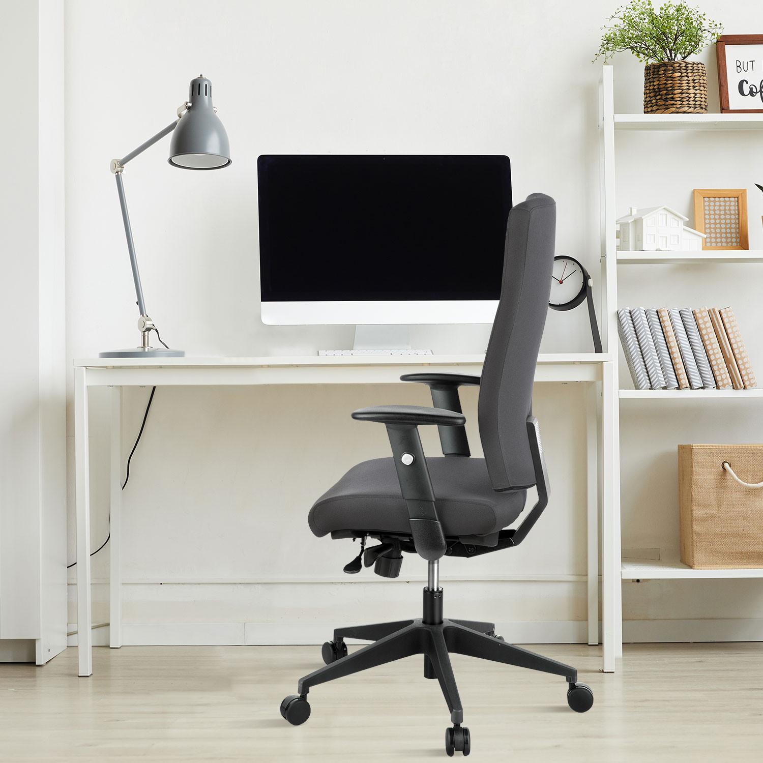 Pisarniški Stol Pro-tec 300, Antracit - antracit, Moderno, umetna masa/tekstil (57/125/53cm) - MID.YOU