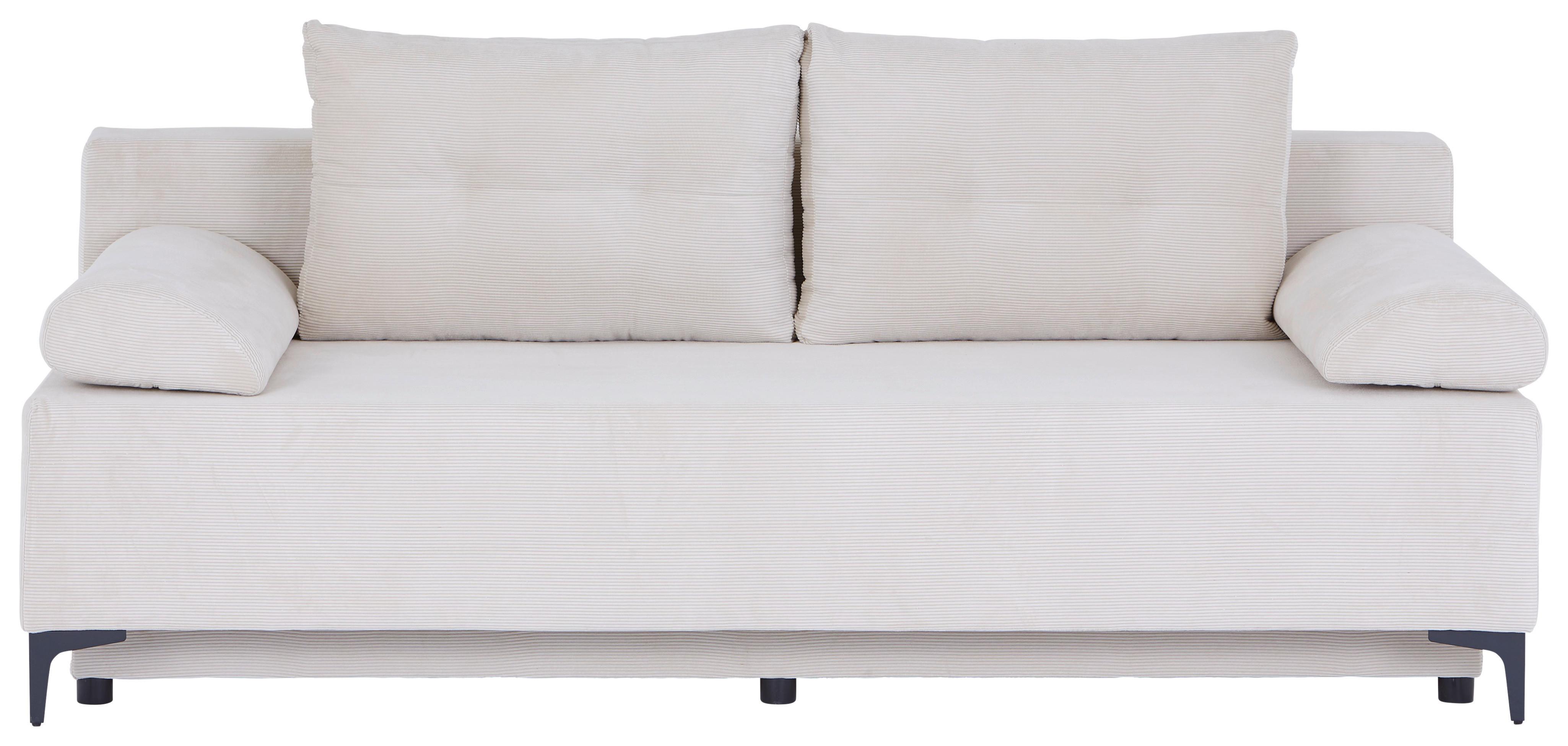 Trosjed Na Razvlačenje Paris - bež/crna, Moderno, tekstil/metal (200/98/90cm)