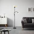 Stehleuchte Vanessa, max. 60 Watt - Schwarz/Weiß, KONVENTIONELL, Kunststoff/Metall (28/175cm) - Modern Living Stehleuchte Vanessa, max. 60 Watt - Schwarz/Weiß, KONVENTIONELL, Kunststoff/Metall (28/175cm) - Modern Living