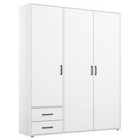 DULAP USI ROTATIVE VOYAGER - alb, Modern, material pe bază de lemn (140/194/53cm) - Modern Living