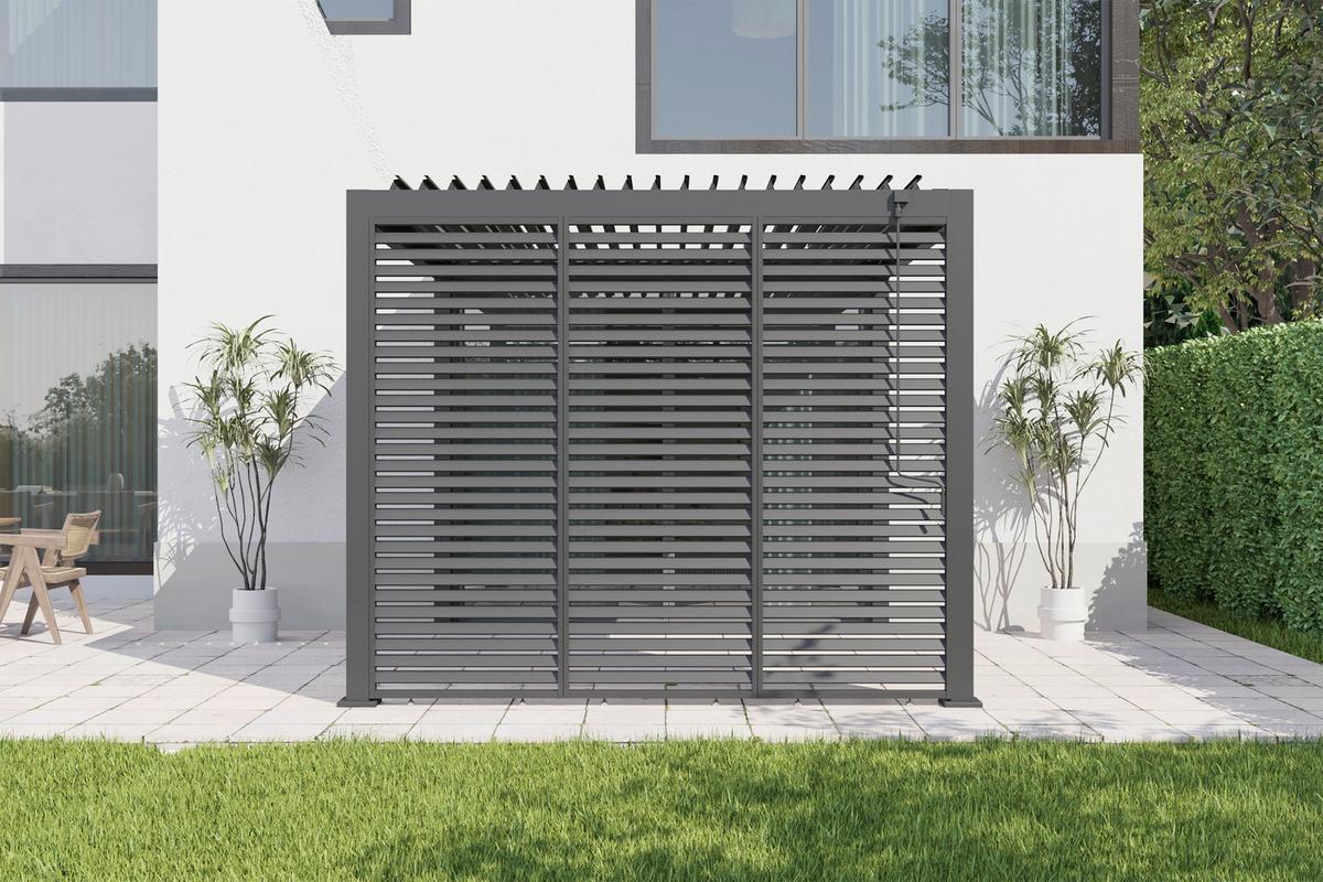 Stranski Del Za Pergolo Core, Antracit, 93cm - antracit, Basics, kovina (92,5/234/4cm) - Gardenson