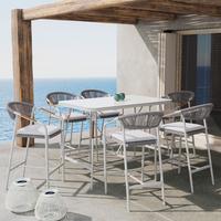 Set grădină Allonso - gri deschis/culoare natur, Modern, plastic/sticlă - Bessagi Garden