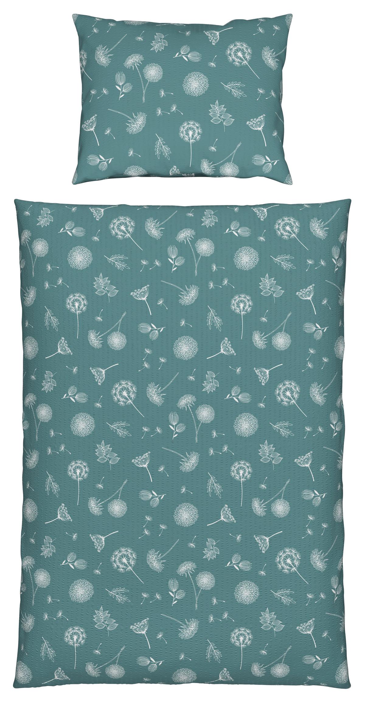 Posteljina Pusteblume 140x200/60x80 Cm - plava, Konvencionalno, tekstil (140/200cm) - Modern Living