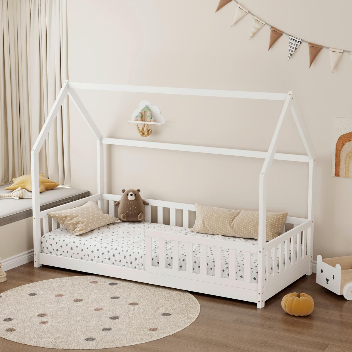 Niski Krevet Kids - bijela, Konvencionalno, drvo (90/200cm) - Mömax