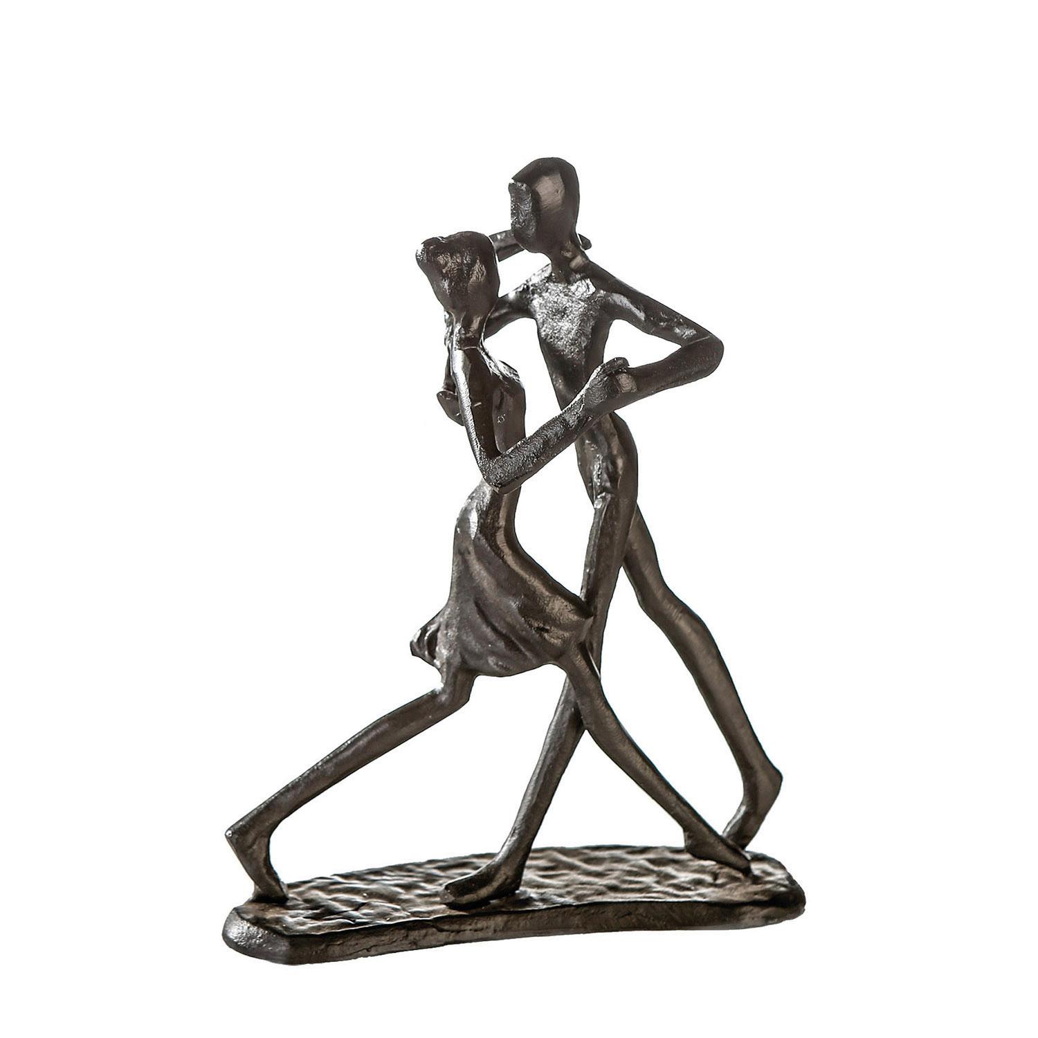 Skulptur Dancing Braun - Braun, LIFESTYLE, Metall (13/17/8cm)