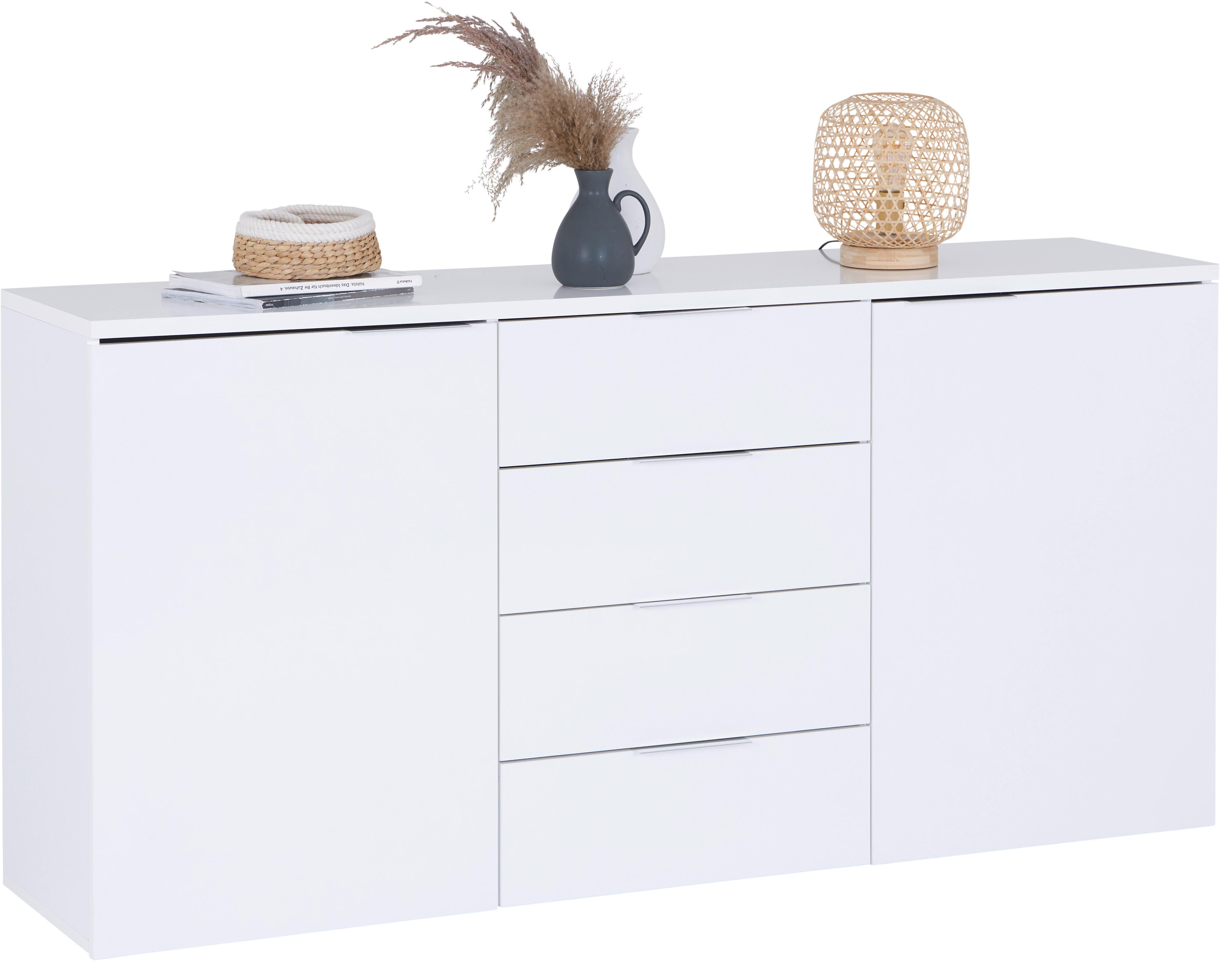 Comodă SPLIT 2 - alb, Modern, lemn (180/89/43cm) - Modern Living