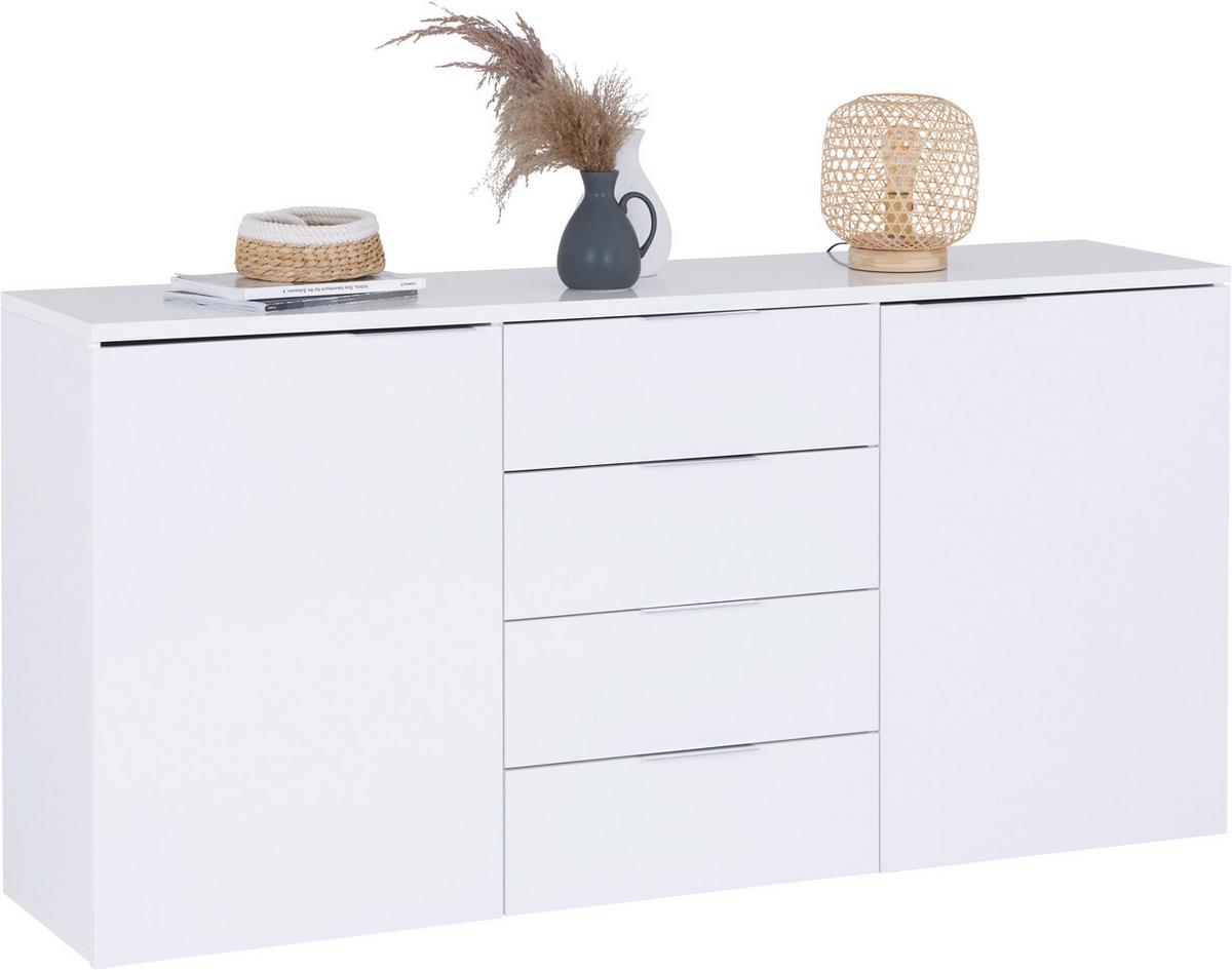 Komoda Split 2, Bela - siva/bela, Moderno, les (180/89/43cm) - Mömax