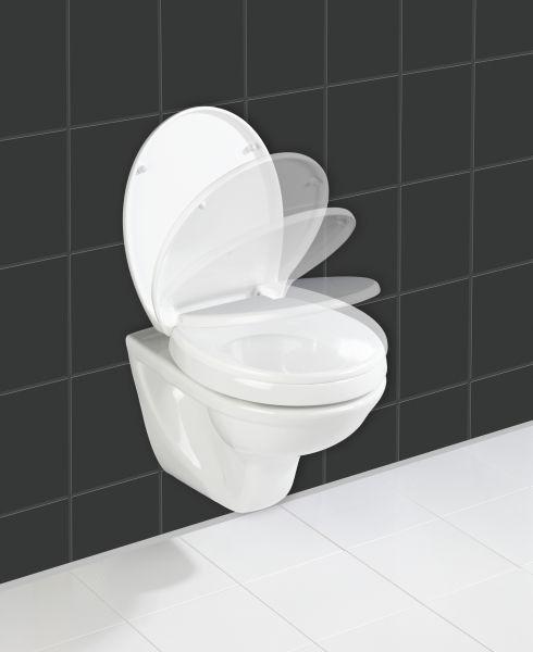 Capac WC Secura Comfort - alb, Basics, plastic (37/7/43,5cm) - Wenko