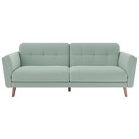 Schlafsofa Helsinki Webstoff ca. 220,5x80,5 cm Mintgrün - Mintgrün, MODERN, Holz/Textil (220,5/88/80,5cm) - MID.YOU
