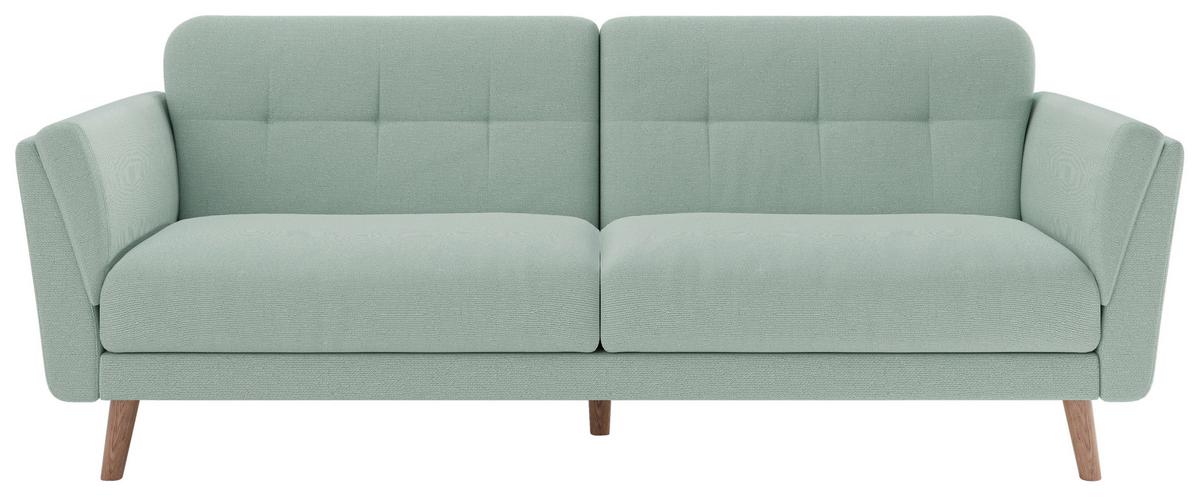 Schlafsofa Helsinki Webstoff ca. 220,5x80,5 cm Mintgrün - Mintgrün, MODERN, Holz/Textil (220,5/88/80,5cm) - MID.YOU
