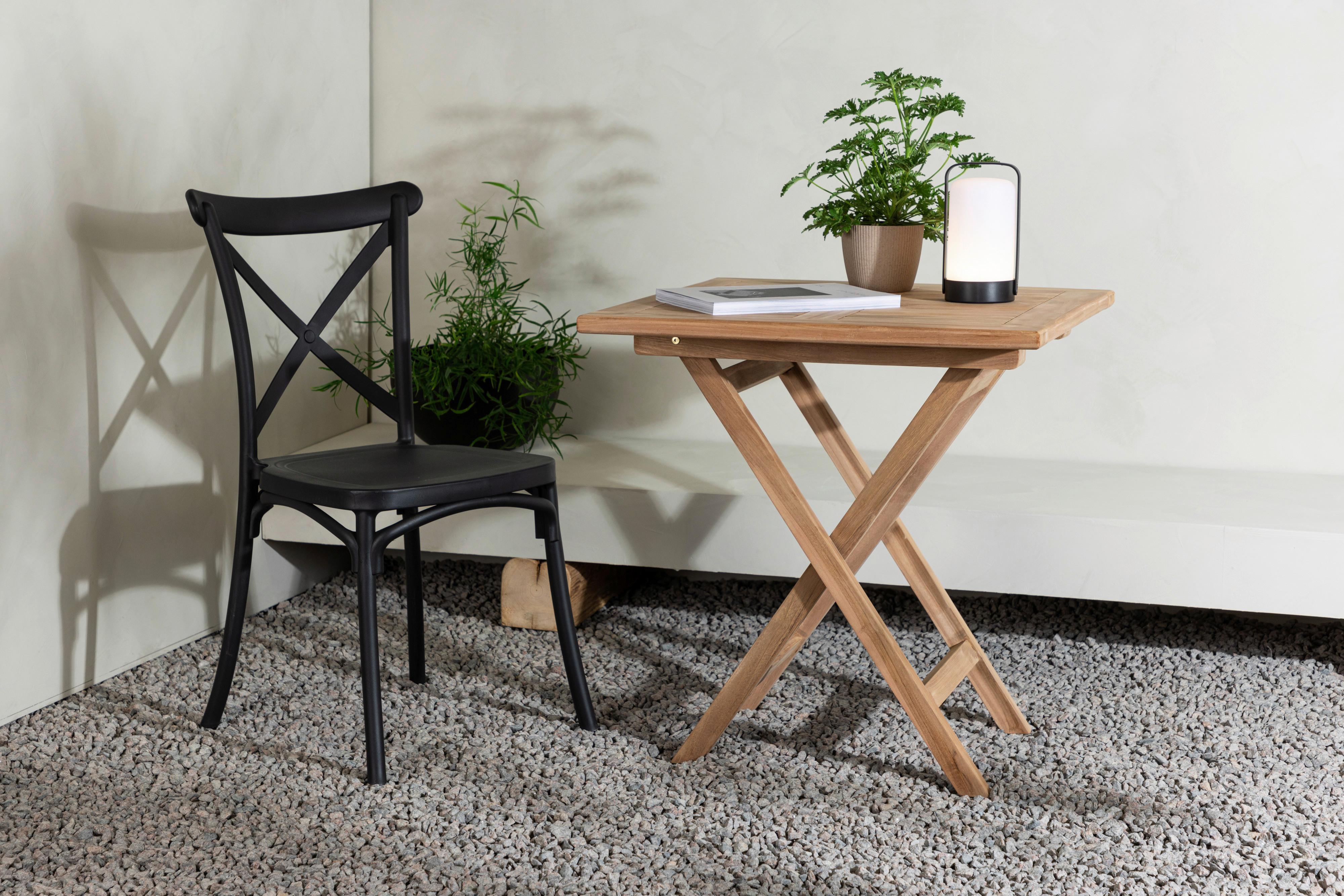 GARTENTISCH KENYA - Teakfarben, KONVENTIONELL, Holz (70/70/75cm) - Gardenson