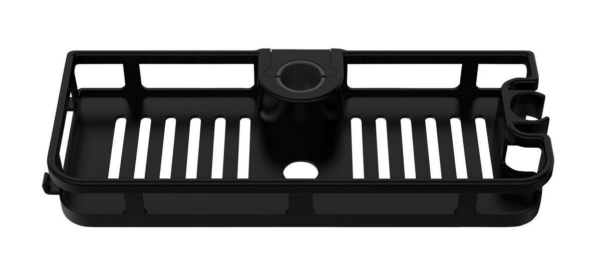 Coș pentru duș Liberta - negru, Modern, plastic (28,5/4/11,5cm) - Wenko