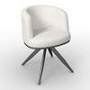 Armlehnstuhl Nela Steingrau Bouclé Drehbar Gepolstert - Schwarz/Grau, MODERN, Holz/Textil (62/77/62cm) - Bessagi Home