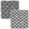 Boxkissen Shiva, ca. 40x40cm - Schwarz/Weiß, LIFESTYLE, Textil (40/40cm) - Mömax modern living