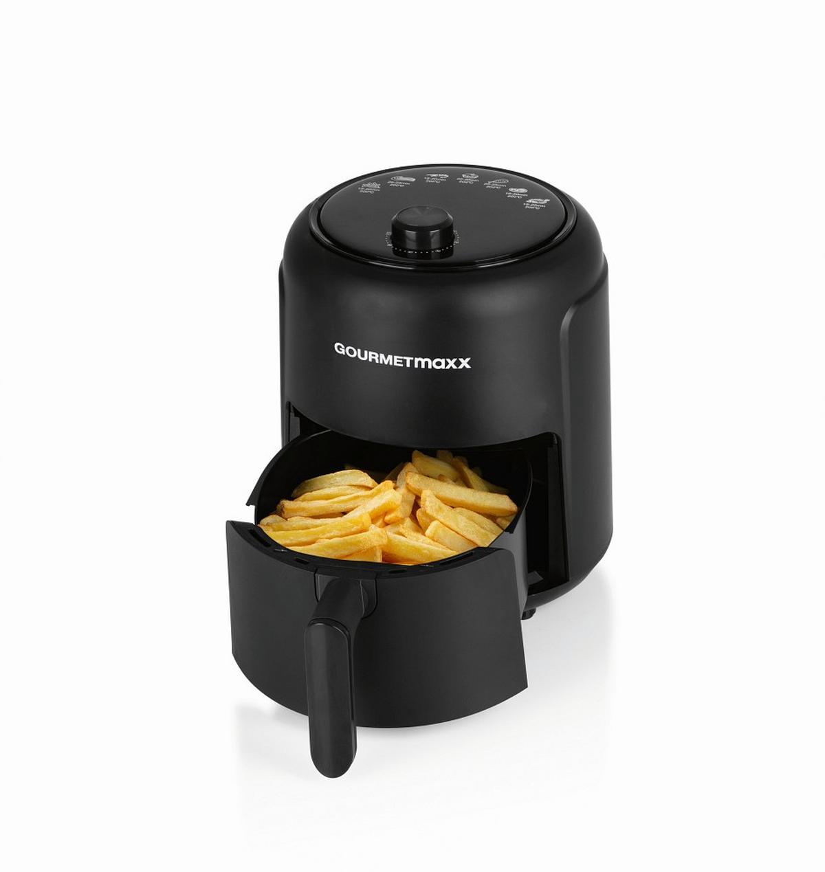 FRYTKOWNICA BEZTŁUSZCZOWA 12251 - czarny, Basics, tworzywo sztuczne (30,4/22,8/27,9cm) - GOURMETMAXX