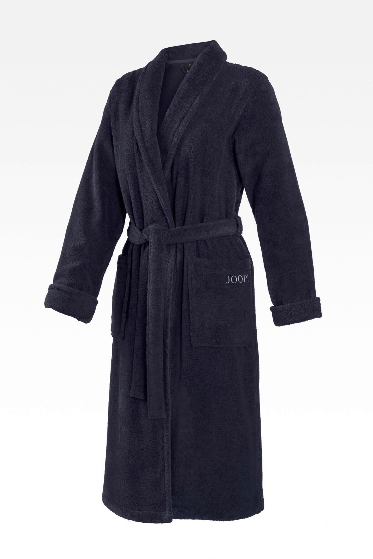 SZLAFROK KĄPIELOWY JOOP! DAMEN SCHALKRAGEN - niebieski, Basics, tkanina (40/42null) - Joop!