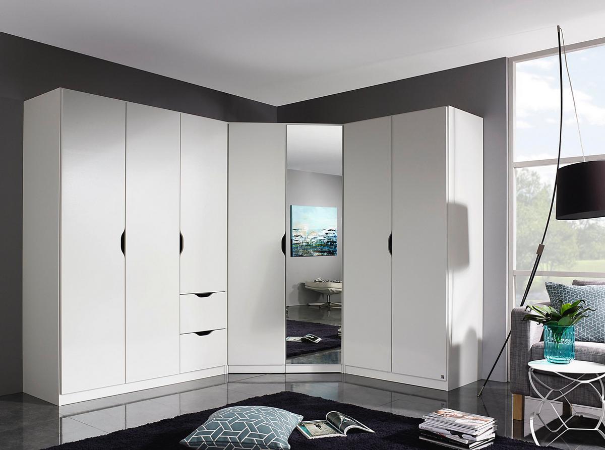 DULAP USI ROTATIVE FREISING - alb, Modern, material pe bază de lemn (136/197/54cm) - Modern Living