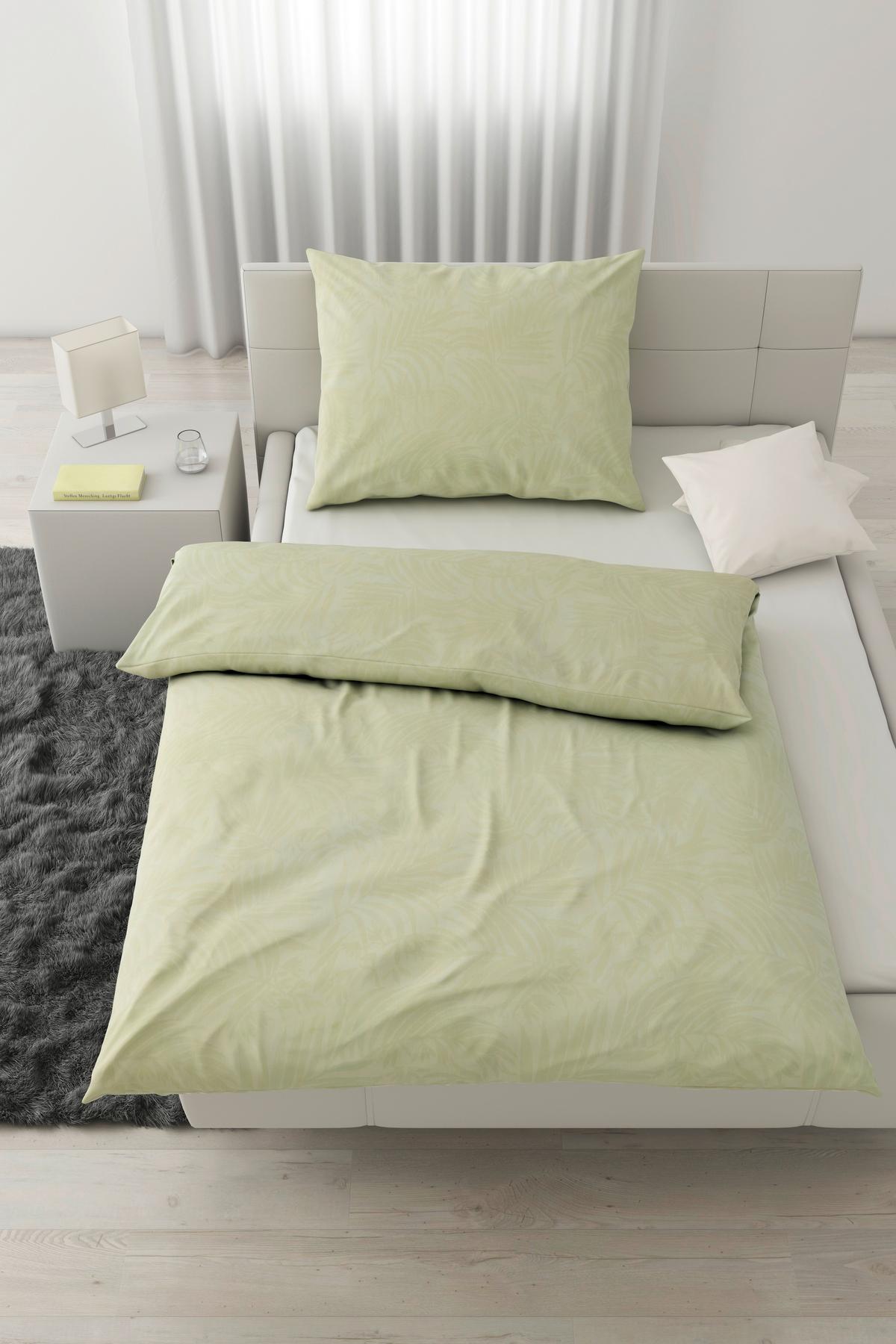 BETTWÄSCHESET CORINNE - Hellgrün, Romantik / Landhaus, Textil (160/210cm) - Mömax
