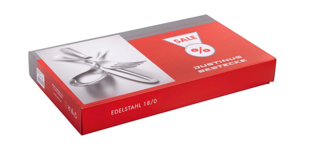 ZESTAW SZTUĆCÓW 630-430 - kolor stalowy, Basics, metal - Justinus