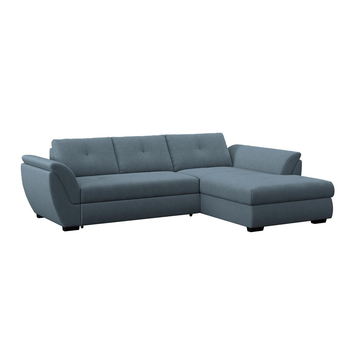 Kutna Garnitura Berisso - plava/crna, Konvencionalno, tekstil (278/187cm) - Ondega