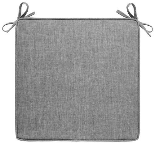 Sitzkissen Petti Hellgrau ca. 45x45cm aus Webstoff - Hellgrau, Modern (45/45/4cm) - Mömax