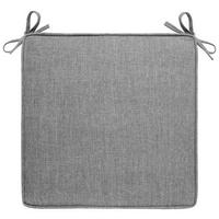 Sitzkissen Petti Hellgrau ca. 45x45cm aus Webstoff - Hellgrau, Modern (45/45/4cm) - Mömax