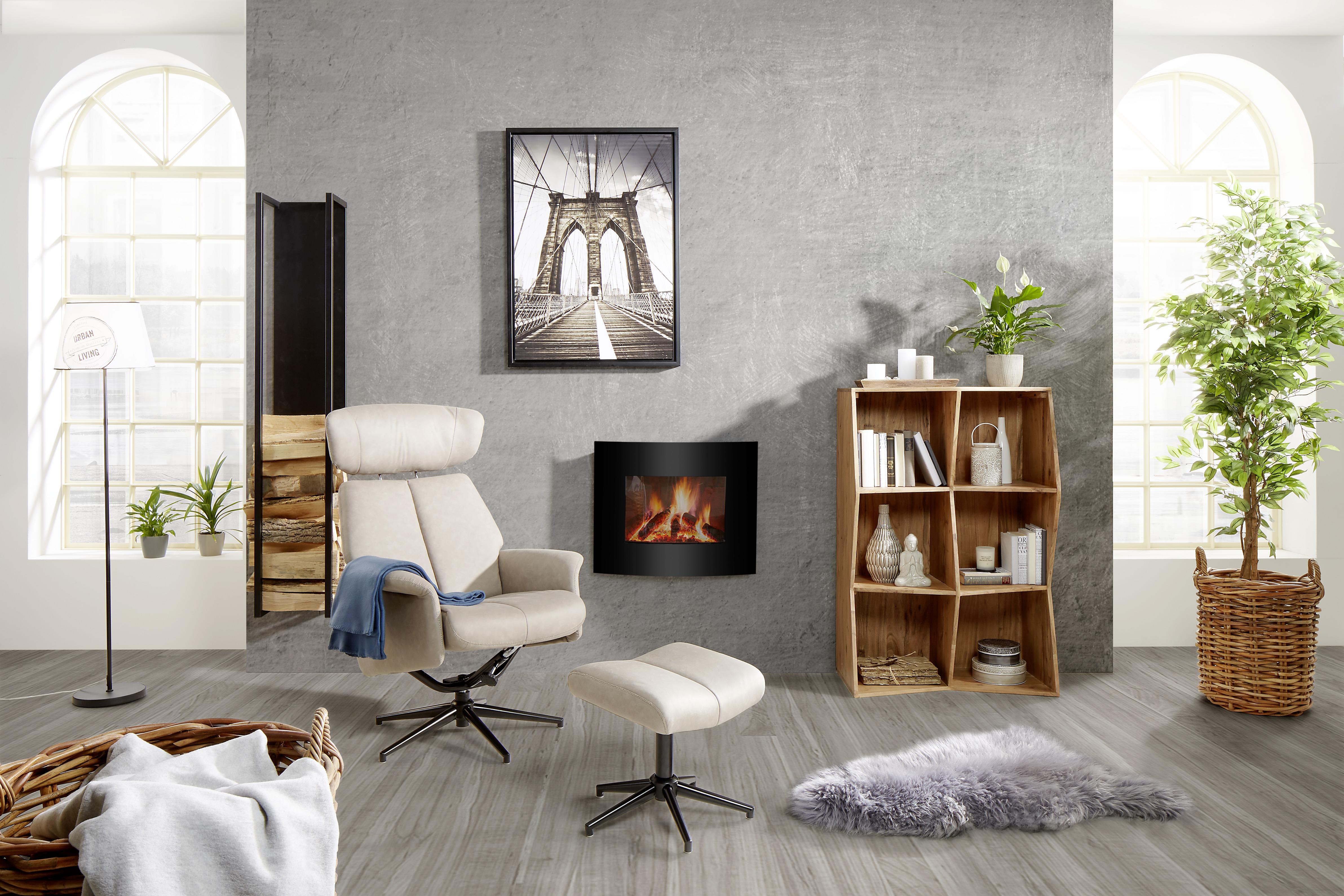 Leuchtenfuß Marc max. 60 Watt - Schwarz, Metall (25/135cm) - Modern Living