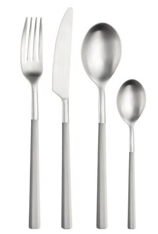Jedilni Pribor Hive, 16-Delni - barve nerjavečega jekla/bežrjava, Basics, kovina/umetna masa (25,5/7/5,3cm) - Pintinox