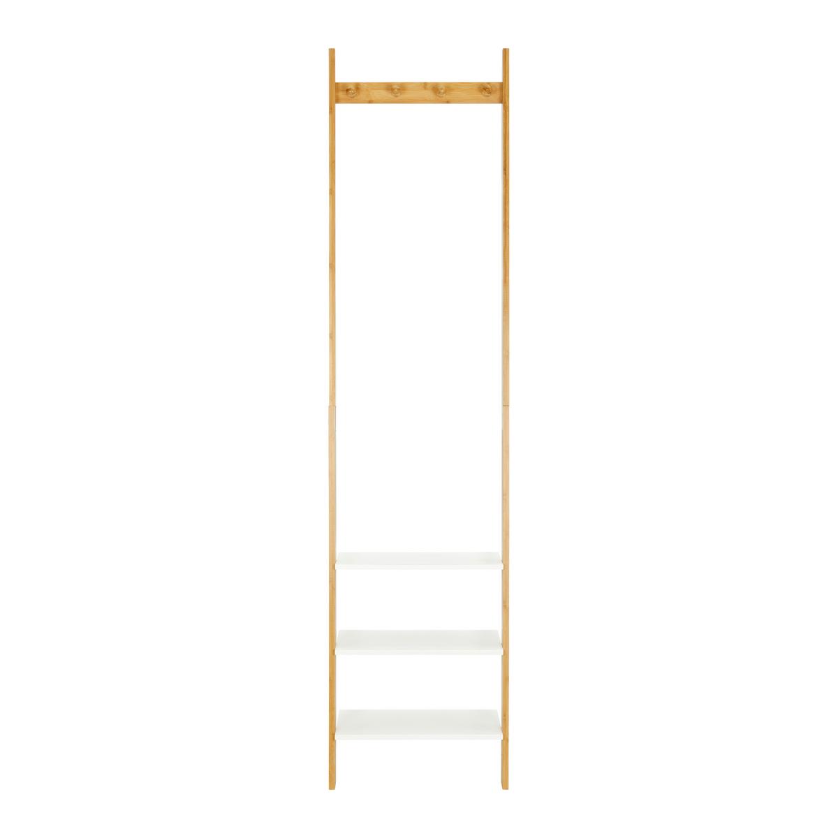 Regal Mirella Weiß/Naturfarben MDF - Naturfarben/Weiß, MODERN, Naturmaterialien/Holzwerkstoff (43/175/25cm) - Bessagi Home